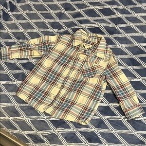 Cherokee Blue and Red Plaid Button Down Shirt